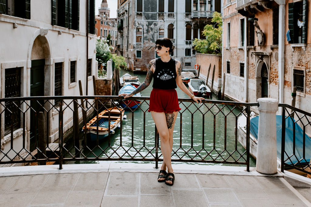 The Tiger Moth and Moon Phase Crop Top Visits Venice