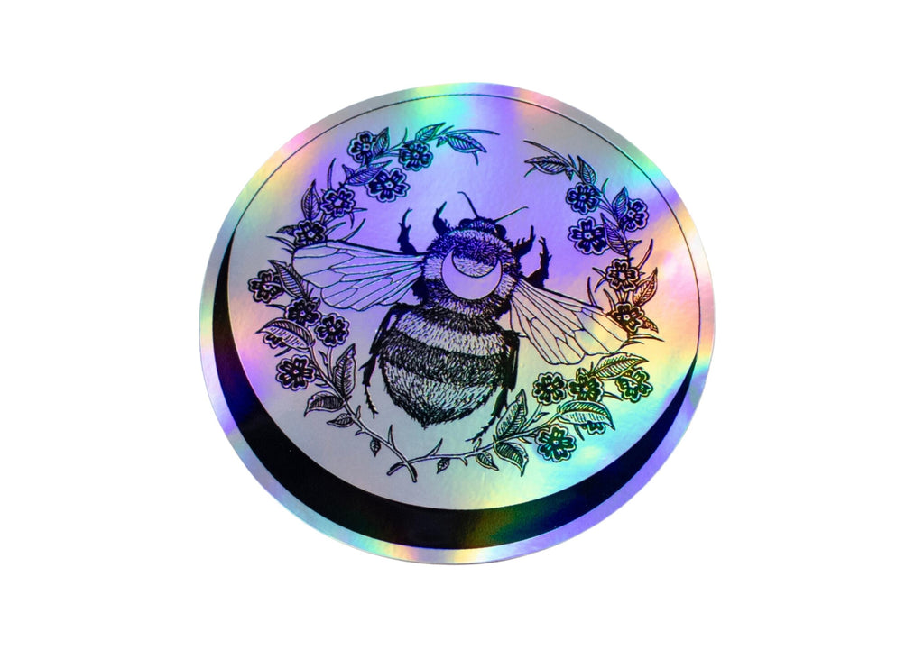 Crescent Bee Sticker