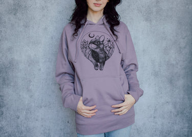 Rabbit and Moon Pullover Hoodie