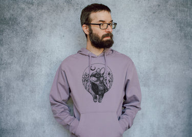 Rabbit and Moon Pullover Hoodie