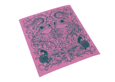 Pink Forest Friends Dishcloth