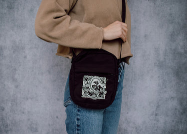 Salamander and Rosehips Mini Satchel Bag
