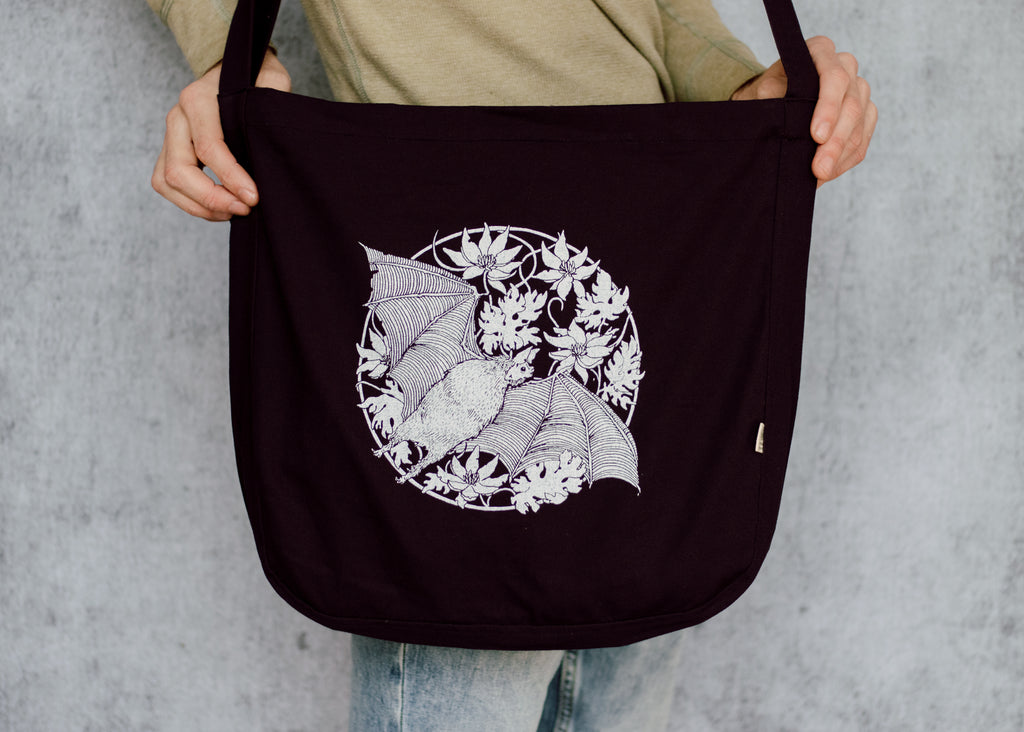 Floral Bat Slouch Bag