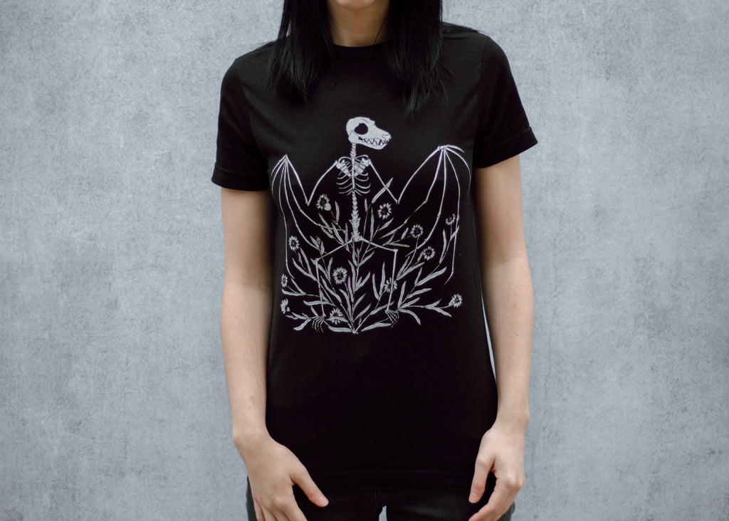 Bat Skeleton and Chicory T-Shirt