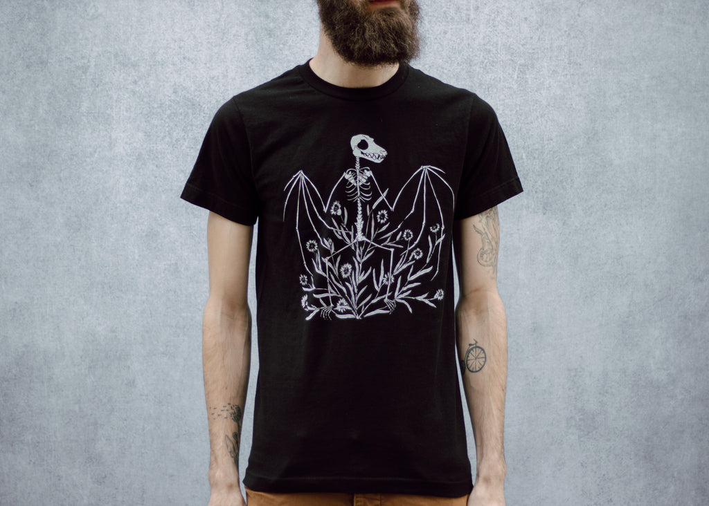 Bat Skeleton and Chicory T-Shirt