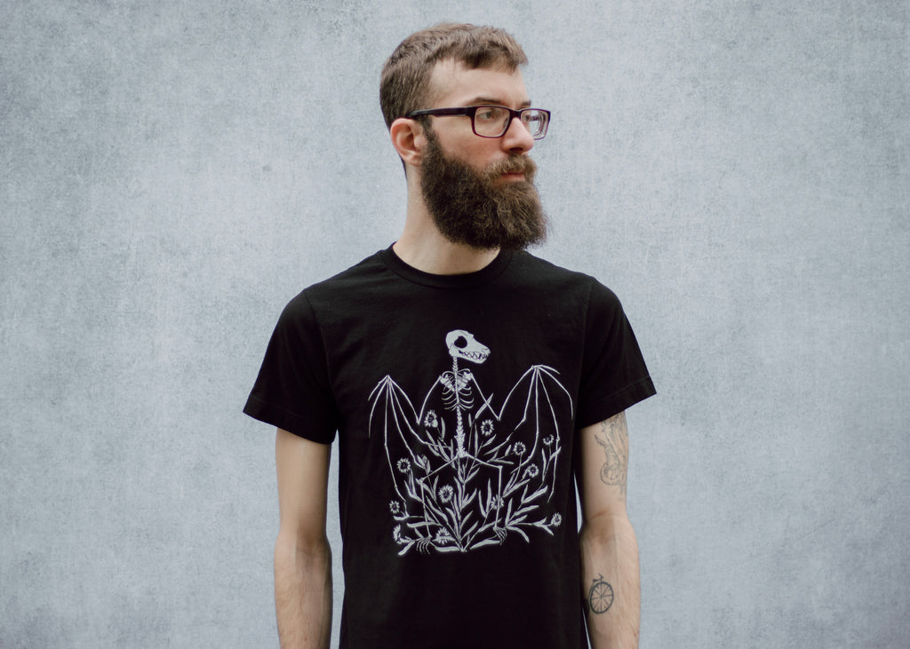 Bat Skeleton and Chicory T-Shirt