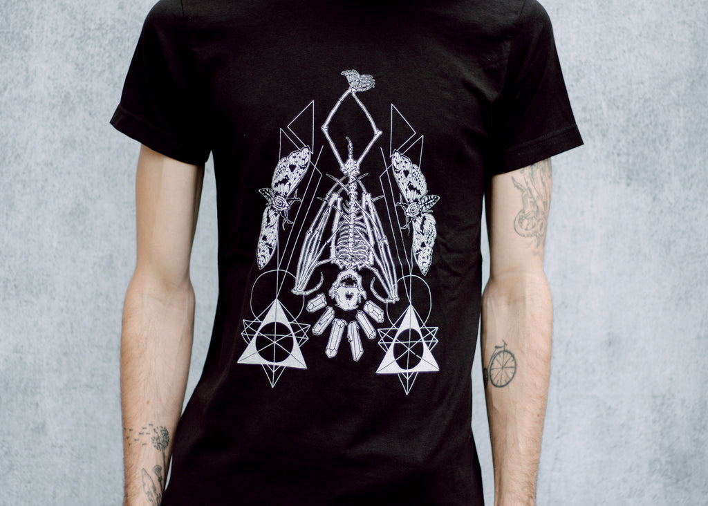 Hanging Bat Skeleton T-Shirt