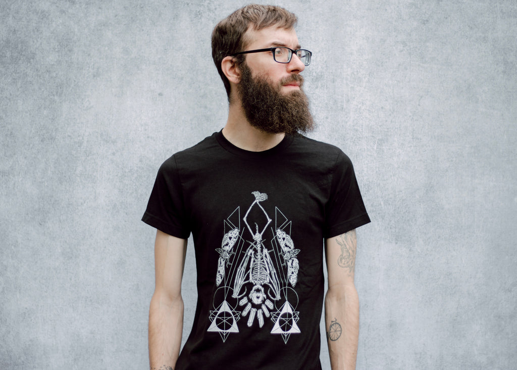 Hanging Bat Skeleton T-Shirt