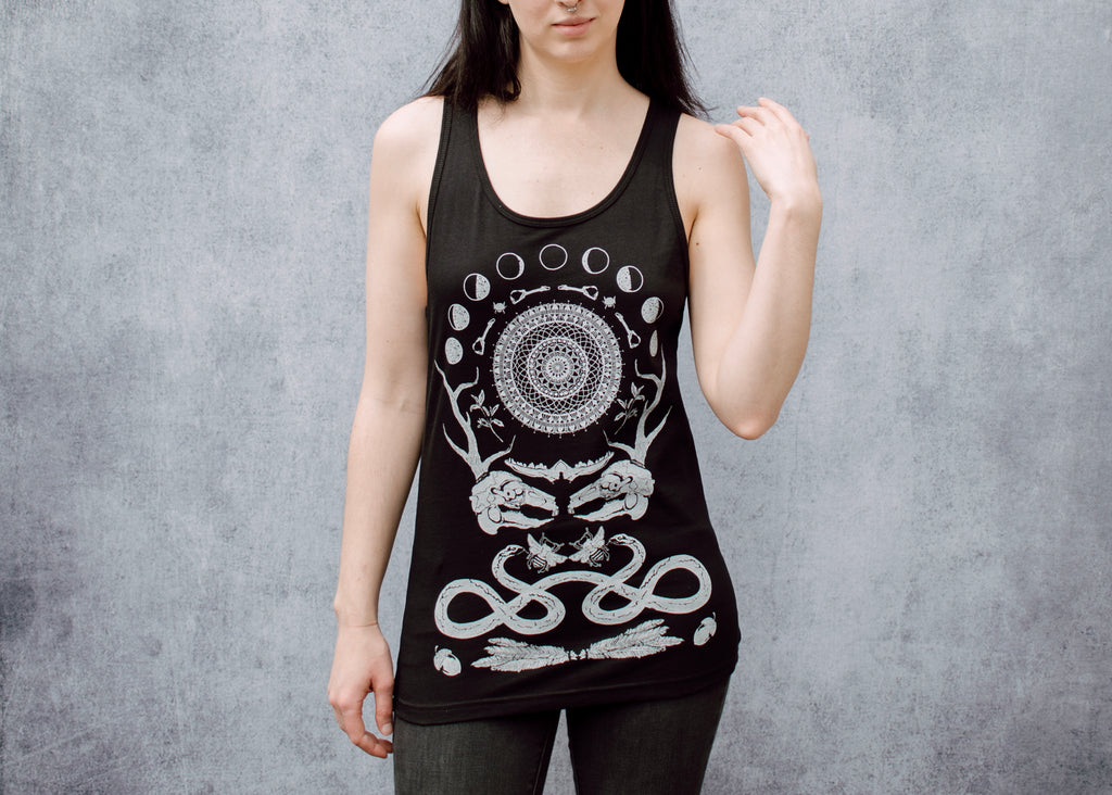 Rabbit Skull Collage Unisex Tank