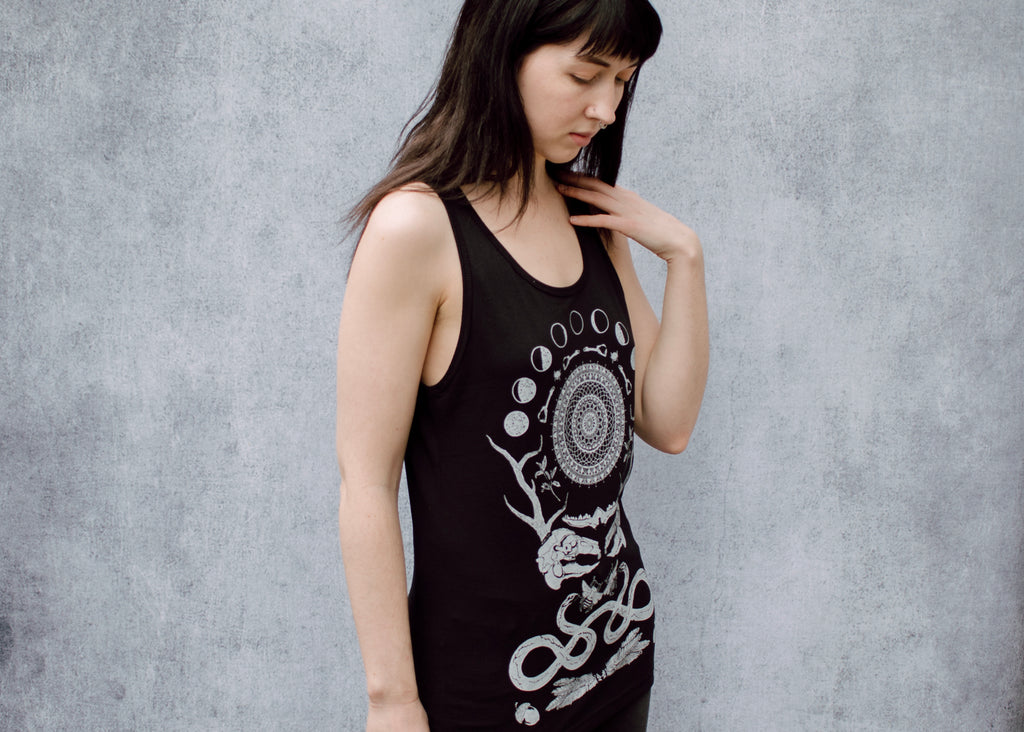 Rabbit Skull Collage Unisex Tank