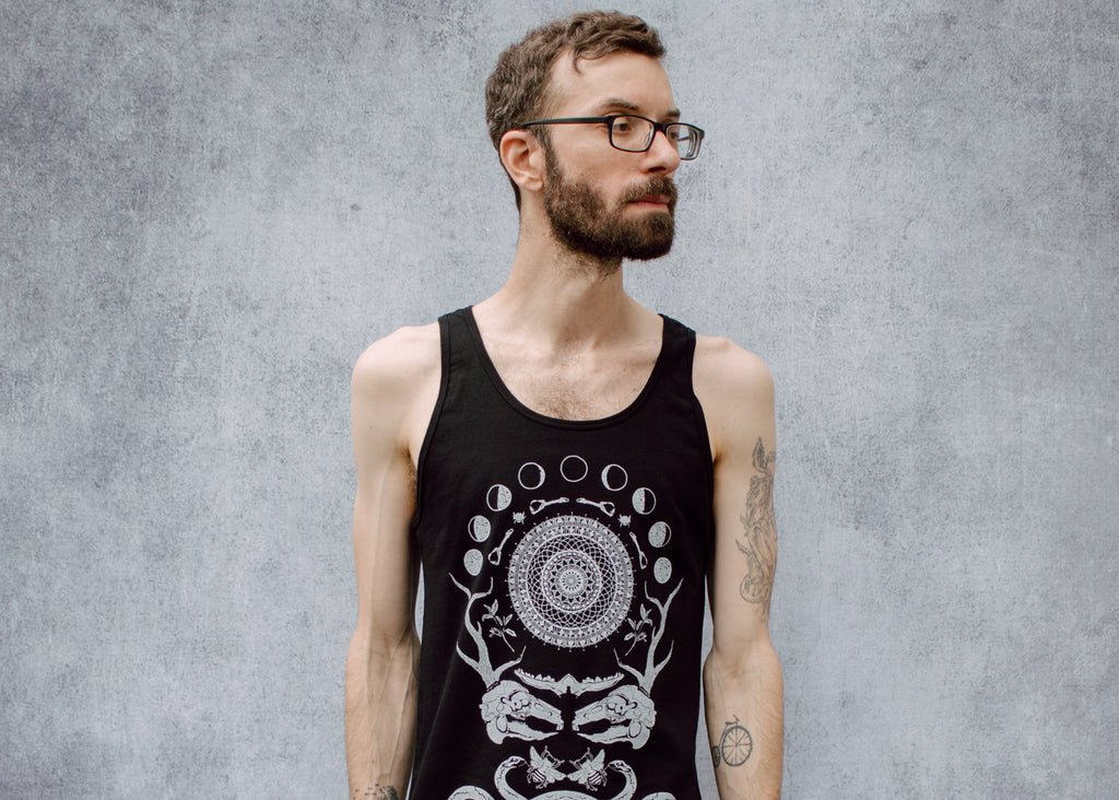 Rabbit Skull Collage Unisex Tank