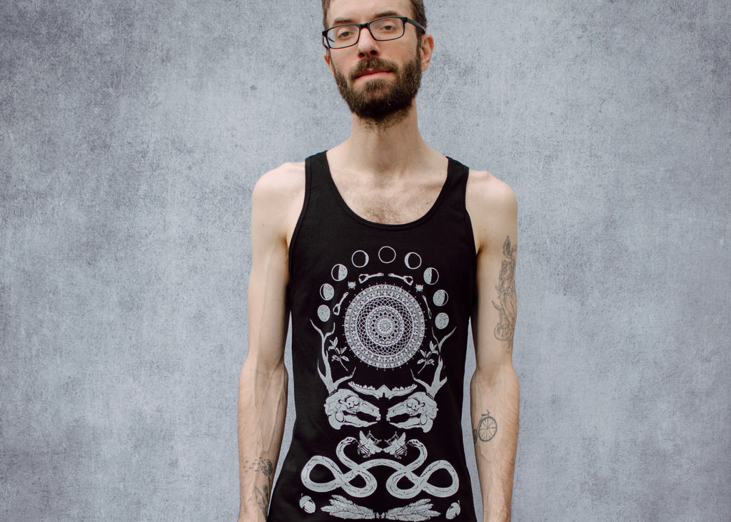 Rabbit Skull Collage Unisex Tank