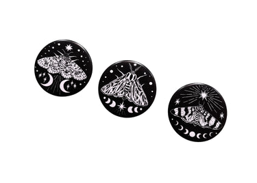 Moth Buttons 3 Pack