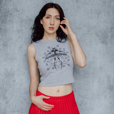 Moth and Mushroom Crop Tank