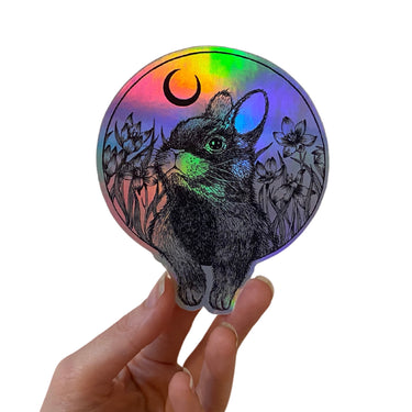 Rabbit and Moon Sticker