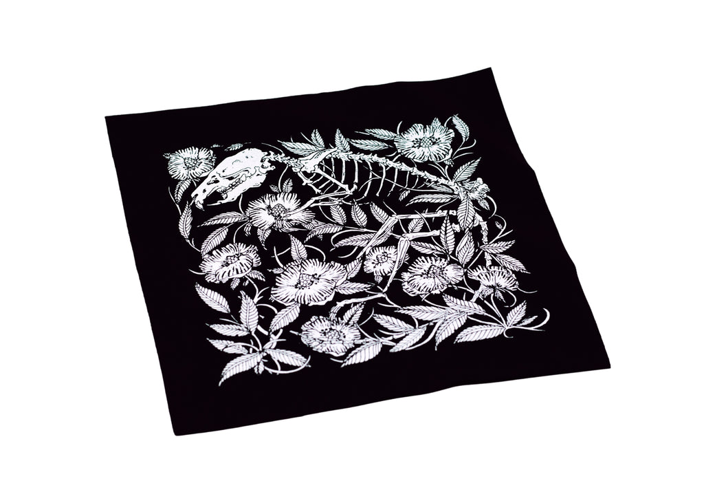 Rat Skeleton and Floral Back Patch