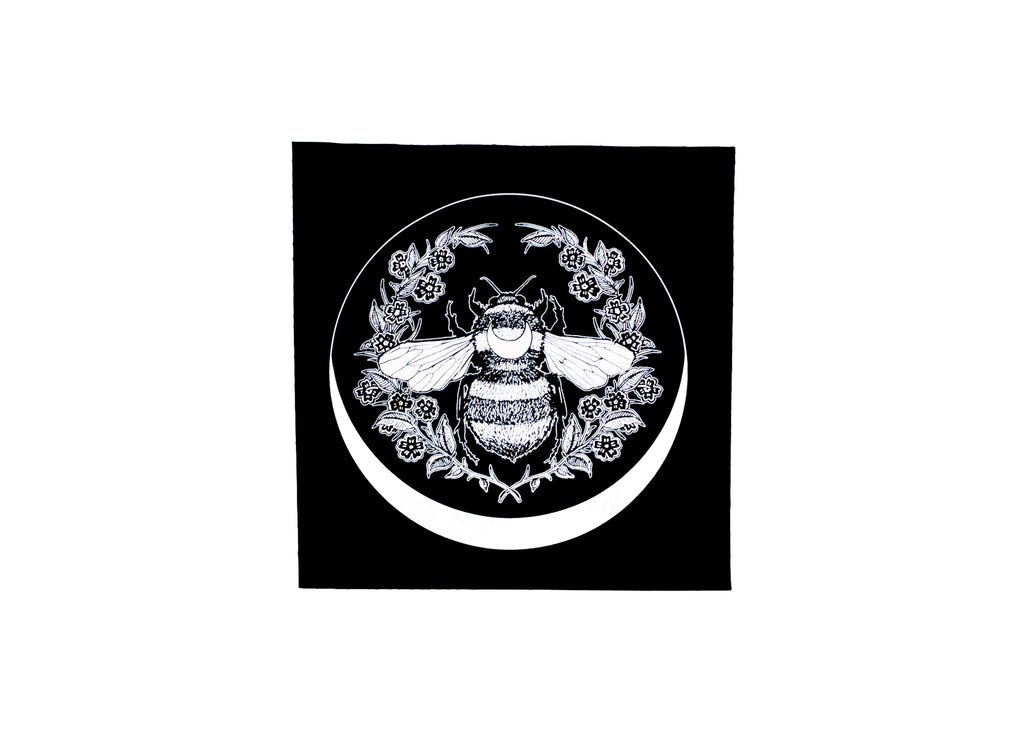 Honey Bee and Crescent Back Patch