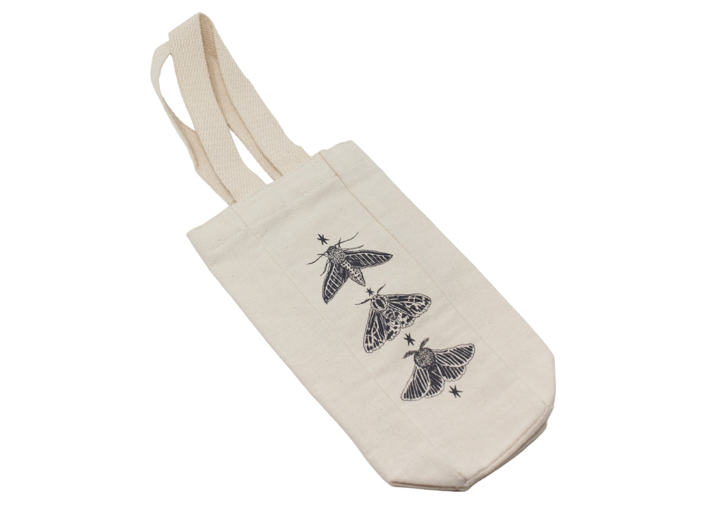 Moths and Stars Wine Tote