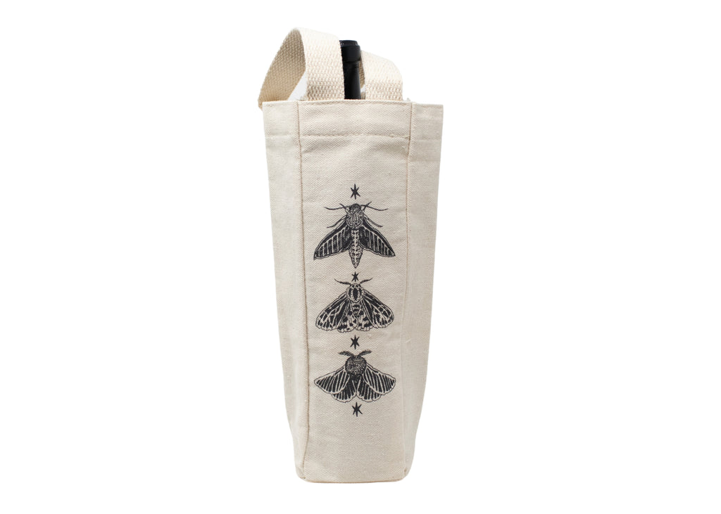 Moths and Stars Wine Tote