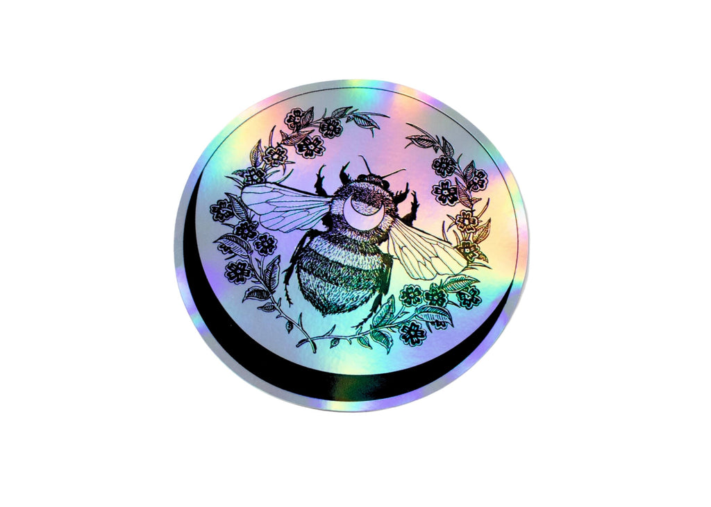 Crescent Bee Sticker