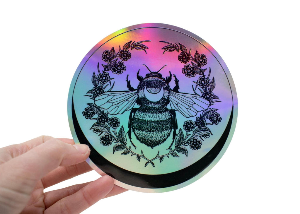 Crescent Bee Sticker