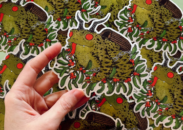 Krampus Toad Sticker