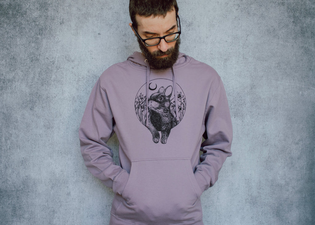 Rabbit Crescent Pullover Hoodie