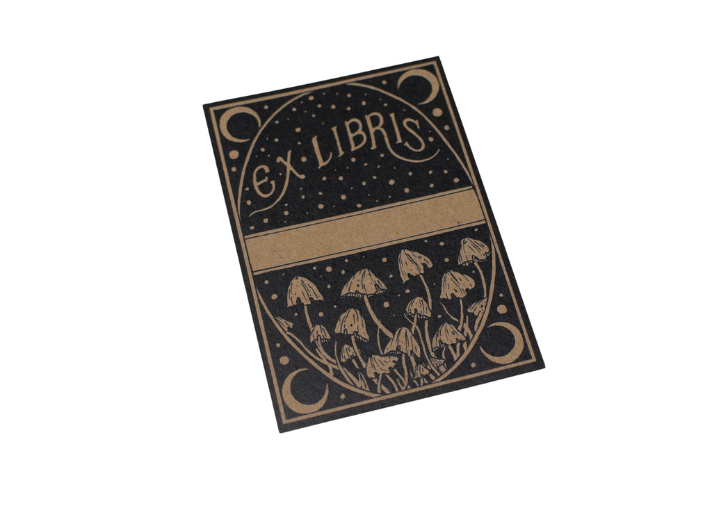 Mushroom Bookplate Sticker