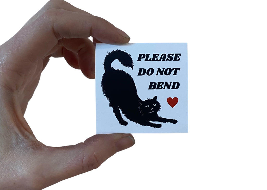 Do Not Bend Sticker