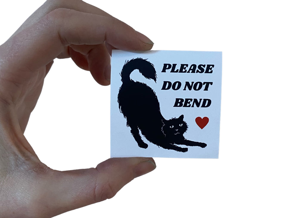 Do Not Bend Sticker