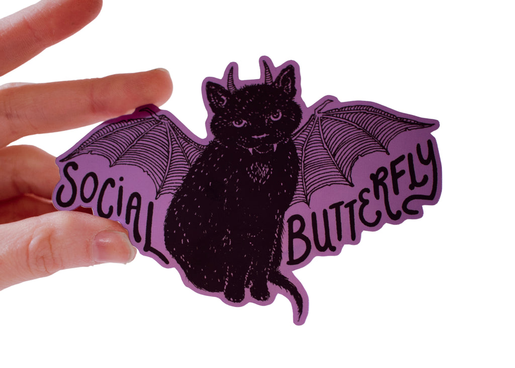 Vampire Cat Sticker