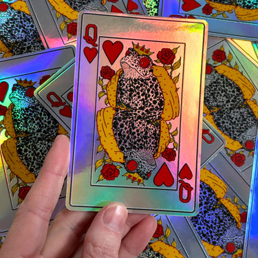 Queen of Toads Card Sticker