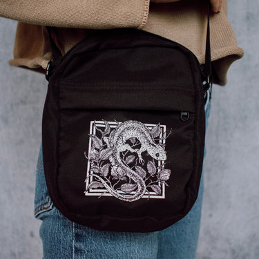 Salamander and Rosehips Mini Satchel Bag