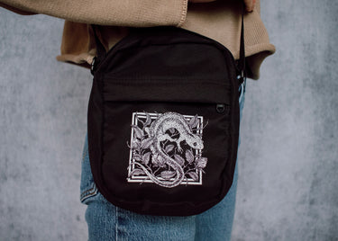 Salamander and Rosehips Mini Satchel Bag