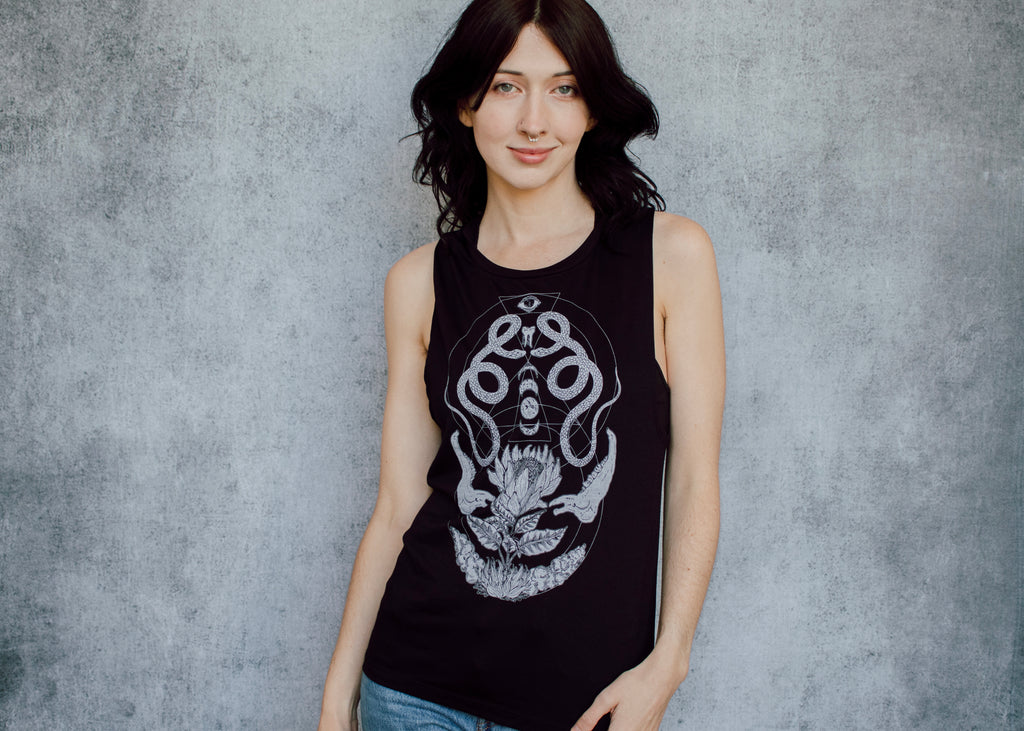 Snake and Bone Muscle Tank