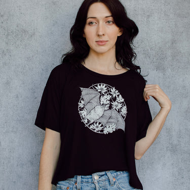 Vampire Bat Crop Tee