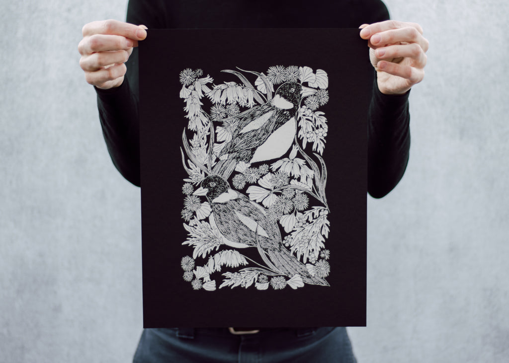 Magpie and Bontanicals Poster