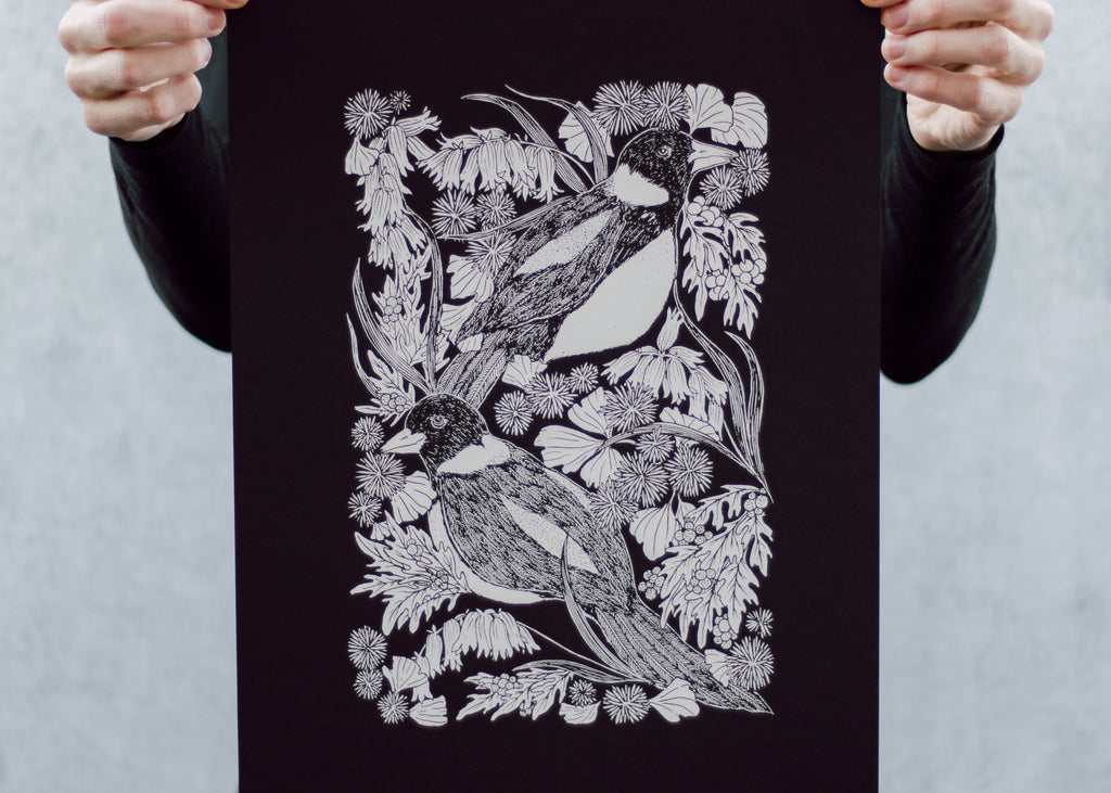 Magpie and Bontanicals Poster