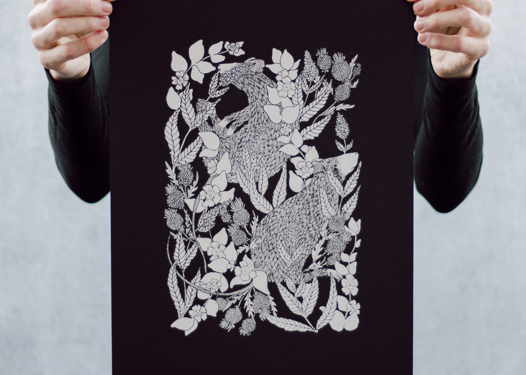 Rat and Thistle Poster