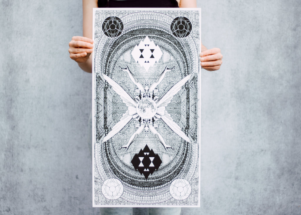 Geometric Collage Poster