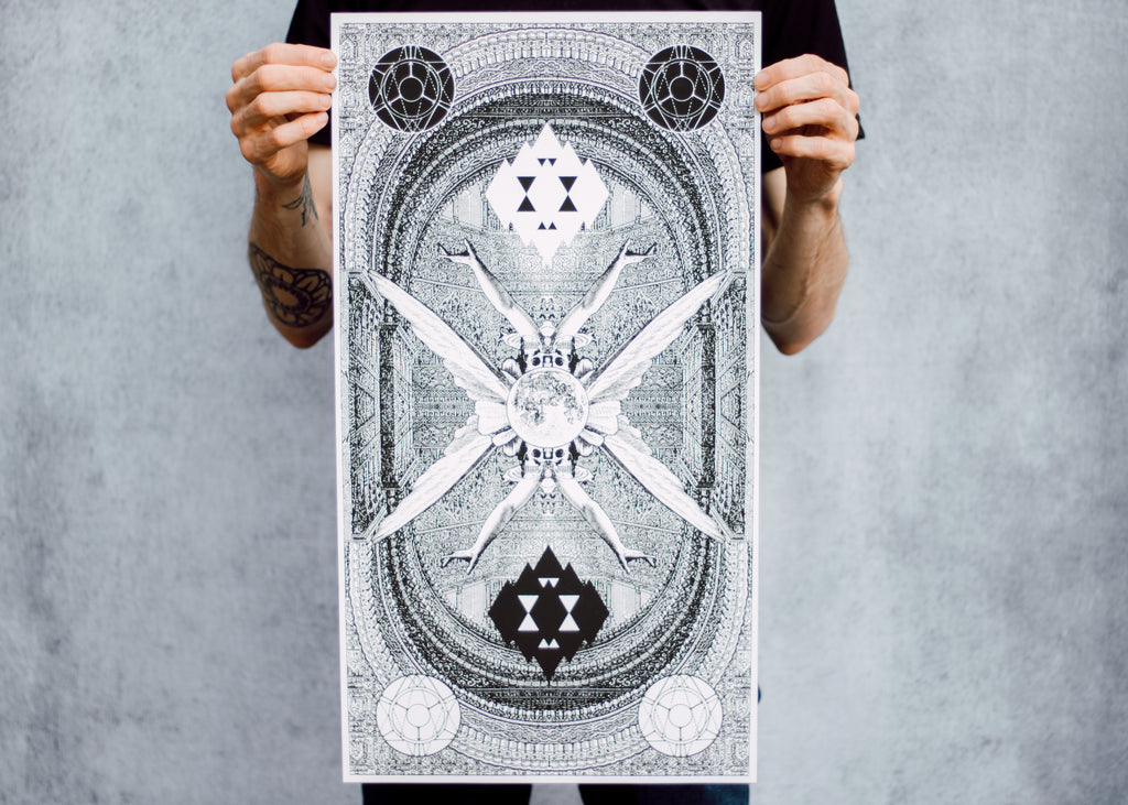 Geometric Collage Poster
