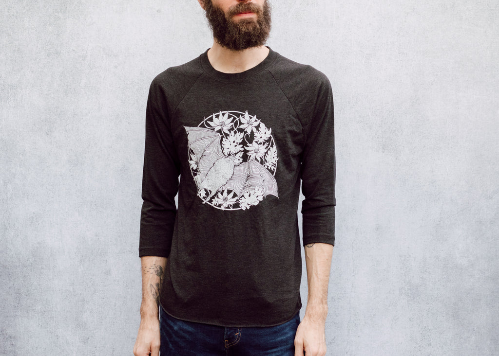 Vampire Bat Baseball Tee