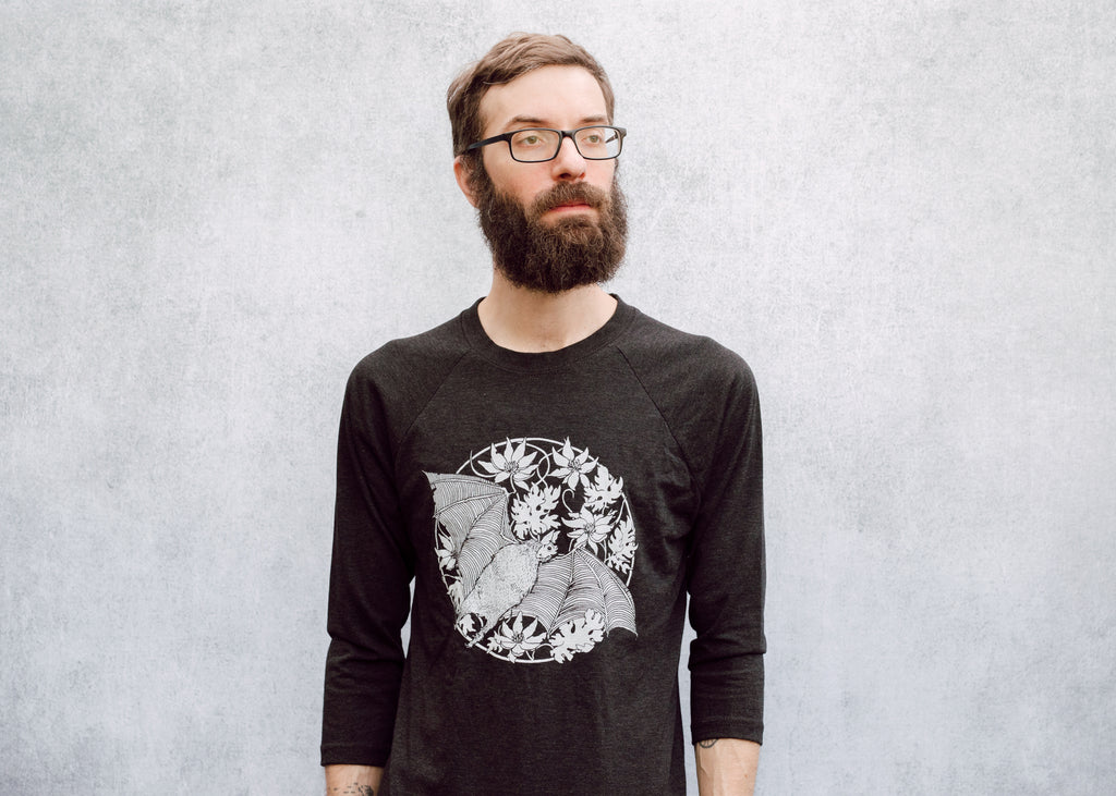 Vampire Bat Baseball Tee