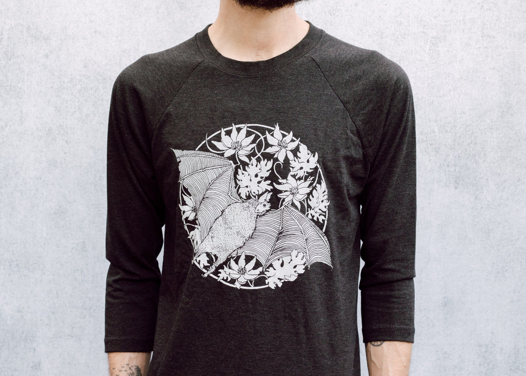 Vampire Bat Baseball Tee