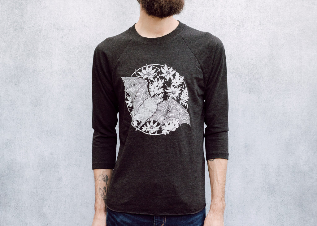 Vampire Bat Baseball Tee