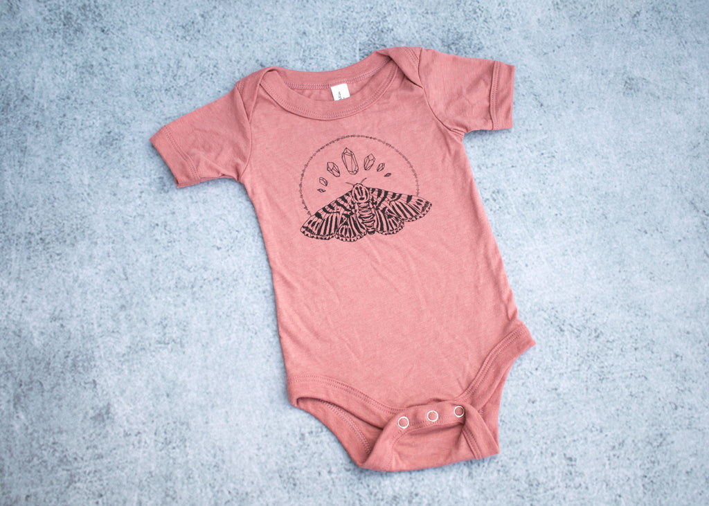 Moth and Crystal Infant Bodysuit