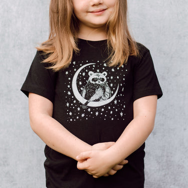 Raccoon and Moon Kids T-shirt