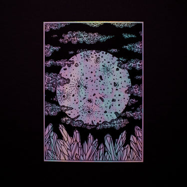 Holographic Moon Print