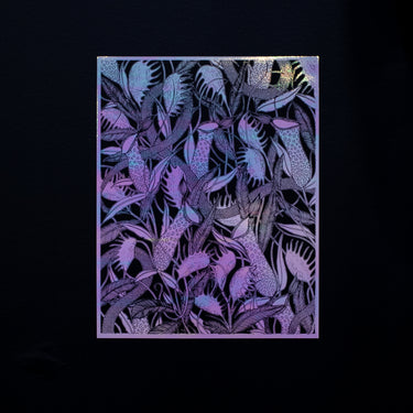 Holographic Carnivorous Plant Poster