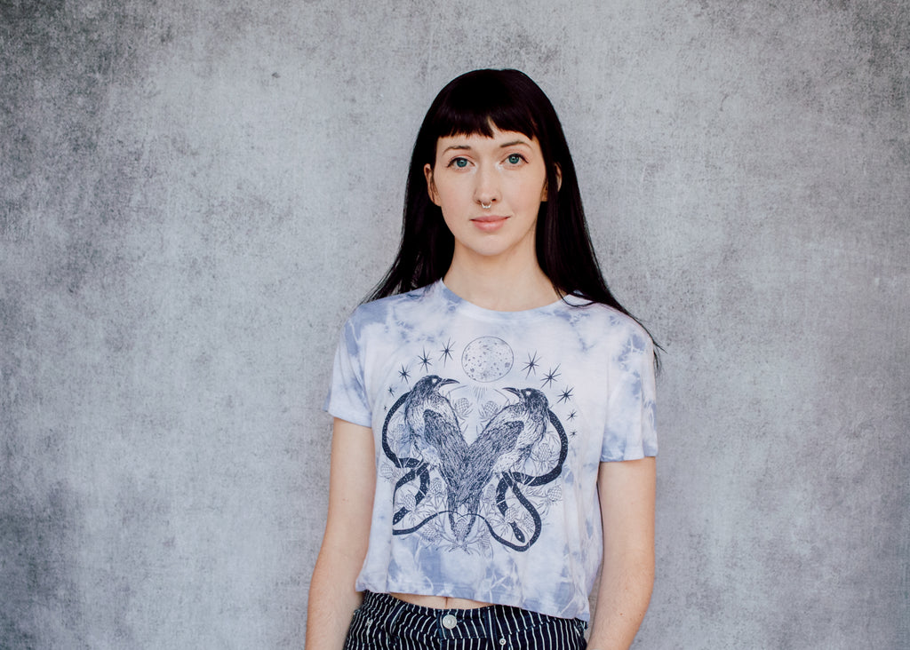 Storm Tie Dye Crop Tee